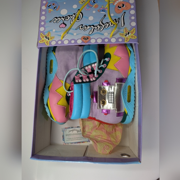 Irregular Choice Beep Bop Boop High Top Sneakers - Picture 6 of 9